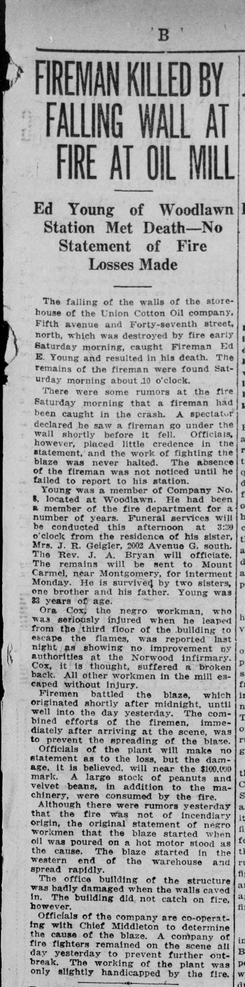 Ed Young obituary